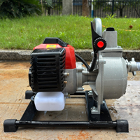 Sortie de pompe à eau de moteur à essence à grand débit de haute qualité 1 & 1.5 pouces Machine d'irrigation agricole pompe à arbres d'arrosage