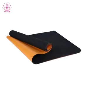 New Hot Professional Natural Rubber body line engraving non-slip washable waterproof Pu Leather Yoga Mat