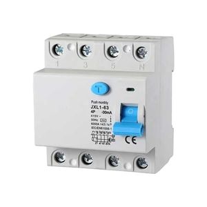 Gloca Rccb 4P 30Ma 220V 6Ka 40A pour les foyers, montage sur rail, polycarbonate - Product Image 1