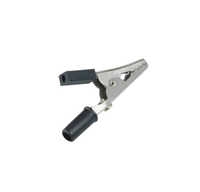 Pince crocodile en acier Offres Spéciales nickelé pinces crocodiles isolées pour batterie d'alimentation