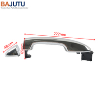 Pièces automobiles Poignée de porte extérieure galvanisée 6921142040A1 692170K140 pour Toyota Hilux Revo 2015-18 Poignée de porte arrière gauche droite