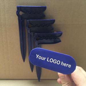 Solución de regalo personalizada Toalleros de playa en arena o césped Estacas de ancla de plástico Abrazaderas de Manta al aire libre - Product Image 4