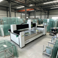 Machine automatique de meulage des bords de verre 2500x200mm pour le polissage des bords droits, arrondis et biseautés