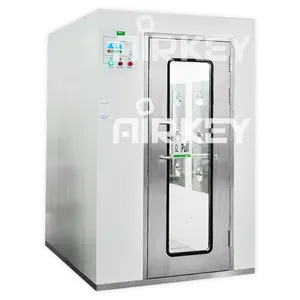 Fornecimento de fábrica padrão GMP SUS 304 equipamento de sala limpa livre de poeira com duas portas interligadas chuveiro automático de ar