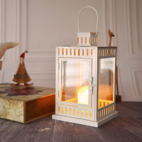 Lanterne à bougie en métal de conception chinoise KD réutilisable ramadan