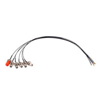 Cavo RG1.13 da 15CM con Connettore SMA Femmina e Cappuccio Antipolvere Rosso, Materiale di Contatto in Rame e Plastica RF