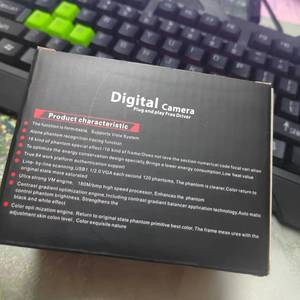 กล้องดิจิตอล ความละเอียด 640x480 อินเทอร์เฟซ USB 30 เฟรมต่อวินาที ปลั๊กแอนด์เพลย์ ไดรเวอร์ฟรี - Product Image 1