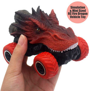 OME Electric 4CH RC Mini Dinosaur Truck Triceratops Coche <span class=keywords><strong>de</strong></span> juguete <span class=keywords><strong>con</strong></span> luces LED Uso en interiores/exteriores Listo para usar Rango <span class=keywords><strong>de</strong></span> 5-10M - Product Image 2