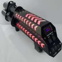 Pistolet de feu d'artifice électronique à trois têtes avec barre de conception de ruban à commande manuelle pour les spectacles de nuit