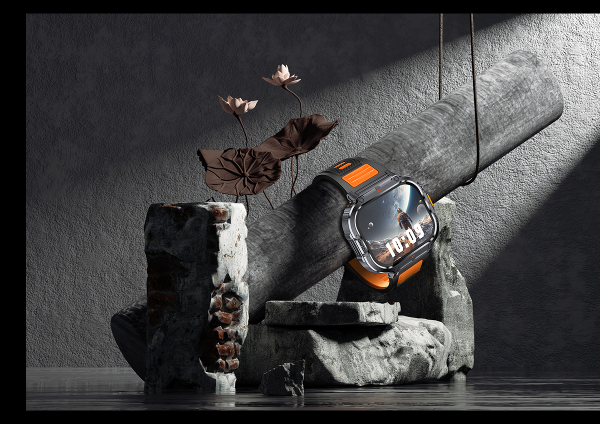 ORANGLES New Arrivals NX23 Smart Watch for Sport 2.0inch BT Call Long Battery Life HR BP Fitness Watches IP68 Waterproof NX23 Smartwatch - angled perspective - presenting advantages - Image 4 of 5 | fits any environment | Purchase New Arrivals NX23 Smart Watch for Sport 2.0inch BT Call Long Battery Life HR BP Fitness Watches IP68 Waterproof NX23 Smartwatch Michigan | Free Shipping ORANGLES