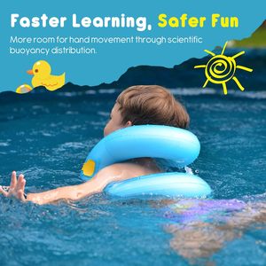 Factory direct Kids <b>Inflatable</b> Arm <b>Float</b> Children 3 to 14 Years Dual Air Bag Adjustable Safety Buckle Pool Beach Swim Vest - Product Image 3