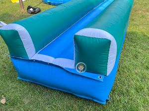 สไลเดอร์น้ำสีเขียวยาวพิเศษ 160 เมตร เกมสไลเดอร์น้ำเป่าลมแบบเลนเดียว สำหรับงานอีเว้นท์ฤดูร้อน - Product Image 3