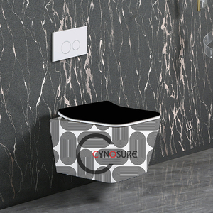 Inodoro Simple Inteligente Sanitario Bidé Inodoro Negro Blanco Boho Mid Century Moderno Wc Inodoro Inteligente para Baño - Product Image 4