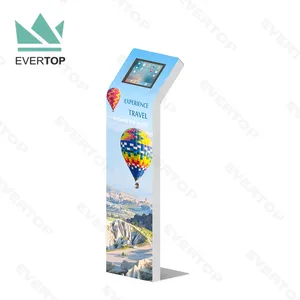 Floor Stand Display Kiosk LSF06 Lockable Tablet Floor Kiosk Stand For IPad Android Tablet PC Kiosk With Quick-Change Magnetic Graphic Sheet Pubic Display