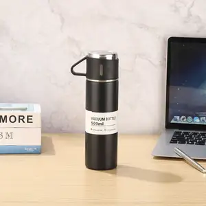 Yaratıcı Flask/kulaklık tencere çay kahve düz termos bardak filtre termos kupa hediye seti