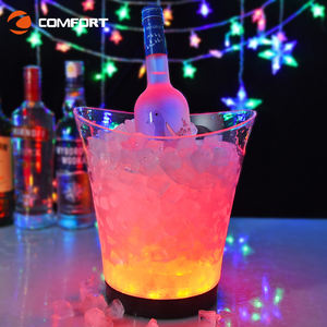 Aspetto elegante raffreddamento rapido trasparente <span class=keywords><strong>Led</strong></span> luminoso giardino secchiello per il ghiaccio bar cena champagne vino secchiello per il ghiaccio - Product Image 6