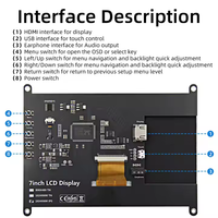 Layar Sentuh Kapasitif IPS 7 Inci Resolusi 1024*600 untuk Raspberry Pi Orange PI LCD Visibilitas Tinggi - Promo
