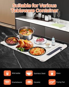 2025 New Foldable Silicone Food Warming Tray Silicone Electric Heating Tray Electric Warming Tray With Adjustable Temperature - Product Image 3