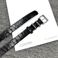 Ceinture en cuir PU de haute qualité pour femme, avec boucle à ardillon en alliage, style classique décontracté, ceinture en cuir de crocodile pour pantalon et robe