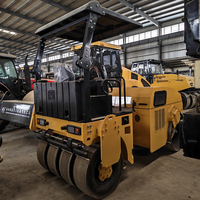 Compacteur routier vibrant tandem à tambours lisses pour travaux de compactage, 6 tonnes, 4 tonnes, 3 tonnes, 2 tonnes, 1 tonne