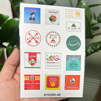 Autocollants pour enfants en vinyle brillant imperméable et coloré, impression écologique, logo personnalisé, petites feuilles d'autocollants découpés à la forme