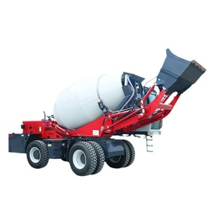 Camion malaxeur à béton avec système de déchargement hydraulique frontal pour travaux de construction - Product Image 3