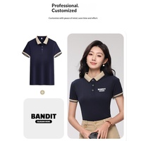 Polo unisexe à col contrastant avec logo personnalisé, 200 GSM, mélange de tissus, manches courtes, broderie de logo personnalisée, vêtements de travail, vente en gros