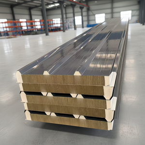 Panneau sandwich <span class=keywords><strong>de</strong></span> toiture personnalisé en aluminium et acier galvanisé, ignifuge, avec isolation en mousse PU et <span class=keywords><strong>laine</strong></span> <span class=keywords><strong>de</strong></span> <span class=keywords><strong>roche</strong></span>, <span class=keywords><strong>prix</strong></span> pour la construction - Product Image 5