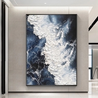 Peinture à l'huile abstraite personnalisée sur toile, murale faite à la main, art mural moderne, tableau pour bureau, bar, maison, grande œuvre d'art
