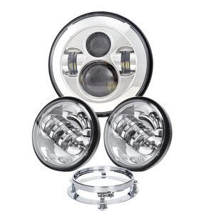 Fari LED 5,75 Pollici Adatto Per Harley Davidson Dyna Street Bob 06 17 Nero Da Craftride 126618 0