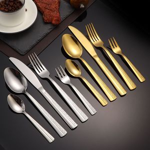Ensemble de couverts occidentaux en acier inoxydable, motif créatif, durable, cadeau hôtelier, fourchette et cuillère à dessert, e-commerce transfrontalier - Product Image 4