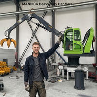 Grue de levage de haute qualité, grue hydraulique portable pour bois, machines à grue à bois avec grappin