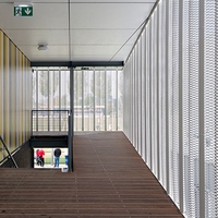 Cadre de fenêtre en aluminium pour plafond architectural, maille métallique expansée