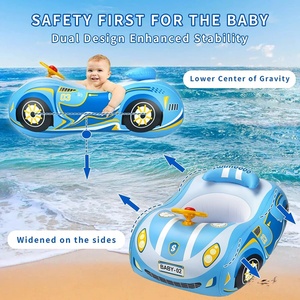 Flotador de Piscina para Bebés, Anillo de Natación Inflable con Forma de Auto, Juguete Acuático para Bebés - Product Image 4