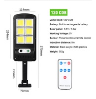 Moonso — éclairage d'extérieur à Led solaire sans fil, 3 Modes d'éclairage, du crépuscule à l'aurore, capteur de mouvement, lampe de rue avec télécommande