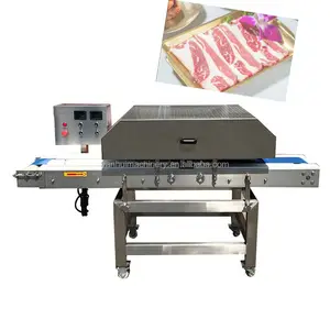 La migliore vendita di attrezzature da macelleria a scatti completamente automatica Tofu pesce manzo maiale carne fresca taglio sottile taglierina macchina affettatrice