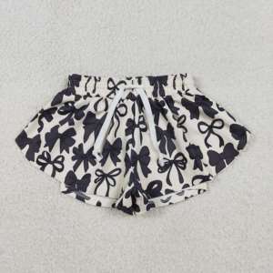 Vêtements de sport RTS, short décontracté noir pour femme adulte, au-dessus du genou, avec doublure, designs sportifs, yoga, maman et moi, respirant - Product Image 4