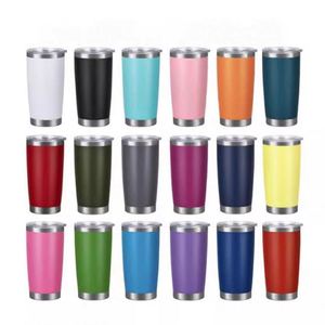 Stainless Steel Tumbler Cup 20oz Double Wall Vacuum <b>Insulated</b> Travel <b>Mug</b> Powder Coated Coffee <b>Mug</b> - Product Image 1