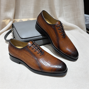 <span class=keywords><strong>Scarpe</strong></span> Oxford <span class=keywords><strong>da</strong></span> Uomo Comode e Traspiranti in Vera Pelle con Lacci per Matrimoni di Lusso e Occasioni Formali - Product Image 1