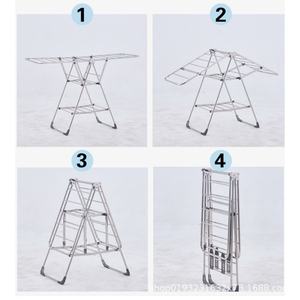 Simple Style Folding Drying <b>Rack</b> Home Salon Use Cloth <b>Rack</b> Barber Use Metal <b>Clothes</b> Drying <b>Rack</b> - Product Image 6