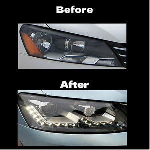 Fari Anteriori di Aggiornamento a LED DRL per Volkswagen <span class=keywords><strong>Passat</strong></span> B7 Specifica USA V2 2011-2015 Gruppo Ottico con Indicatore di Direzione Accessori Auto - Product Image 2