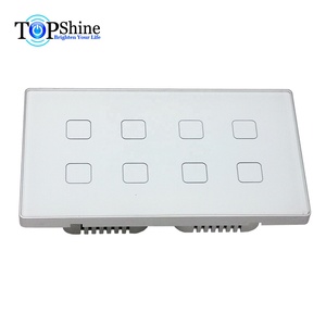 Interruptor Táctil Inteligente Wifi de 8 Canales de 147 mm x 86 mm, Desarrollado Recientemente por Topshine, Compatible con Alexa y Google Home - Product Image 3