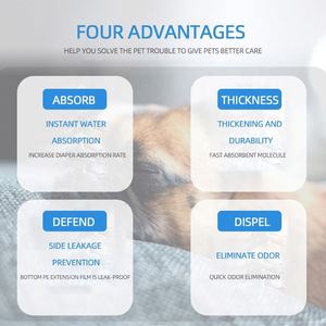 Tapis d'entraînement absorbant pour chiots, jetables, avec matériaux PE, SAP, coton et PVC, désodorisants, pour l'urine des animaux - Product Image 3