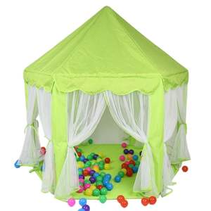 Tente gonflable pour enfants Suntech SIT-12d de style château, <span class=keywords><strong>rose</strong></span> princesse, en polyester doux, design hexagonal, certifiée CE/EN71, jouet - Product Image 5