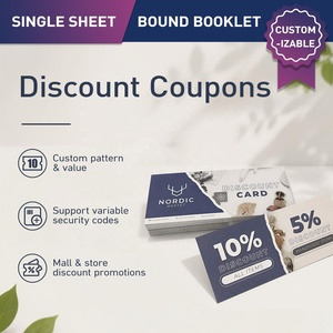 Livre <span class=keywords><strong>de</strong></span> coupons promotionnels personnalisés avec numérotation séquentielle pour les restaurants et les spas - Product Image 6