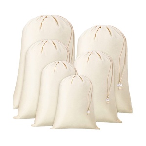 ถุงผ้าแคนวาสเนื้อหนาแบบมีเชือกผูกสำหรับซักผ้าในโรงแรม - Product Image 1
