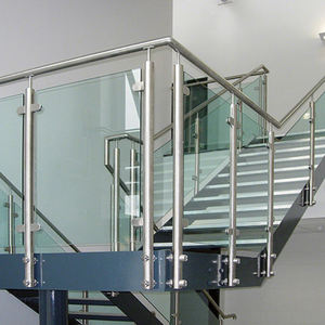Soportes de barandilla de acero inoxidable negro y plateado de tamaño personalizado, sin marco, para vidrio, para escaleras, villas y terrazas - Product Image 5