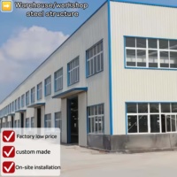 Kits de construction métalliques pour entrepôts et ateliers industriels modernes à double étage, en acier robuste, 40*60, avec options de personnalisation étendues et de soudage