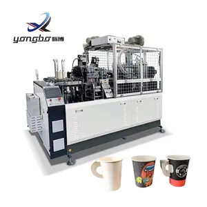Vente en gros de nouvelle machine de fabrication de gobelets en papier 90-100 pièces/min entièrement automatique, ligne de production de tasses à café en papier