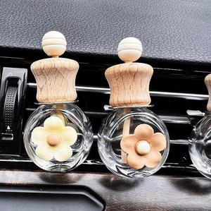 Botol parfum penyegar udara mobil, botol parfum kaca kosong tahan Air dengan klip Botella De Difusor - Product Image 3